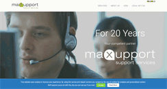 Desktop Screenshot of maxupport.com