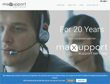 Tablet Screenshot of maxupport.com